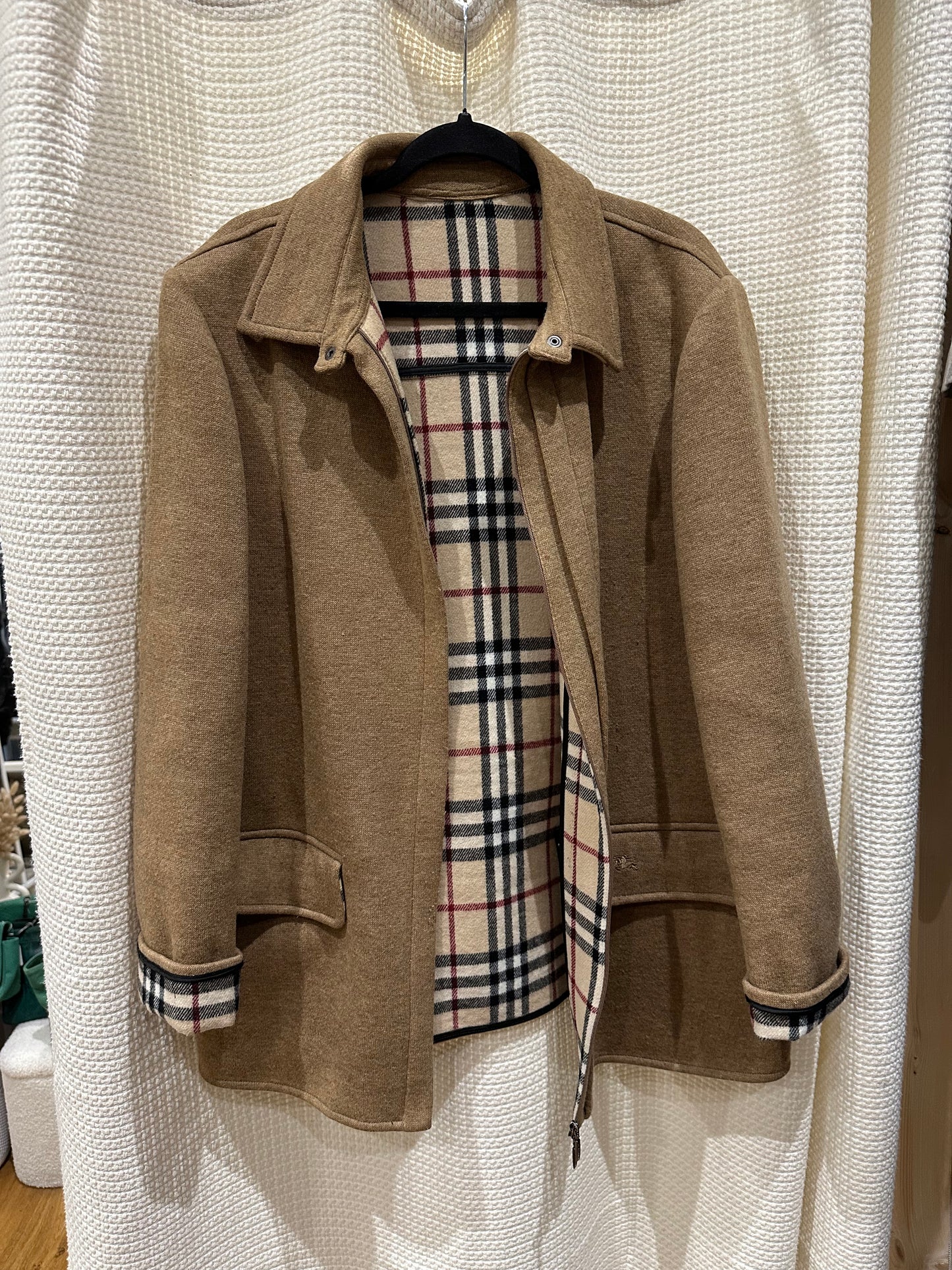 Veste laine burberry T.XL