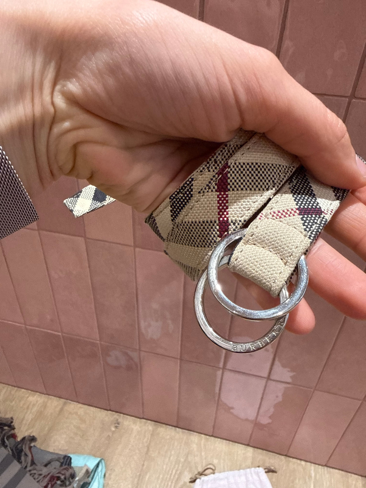 Ceinture en tissu Burberry T.70