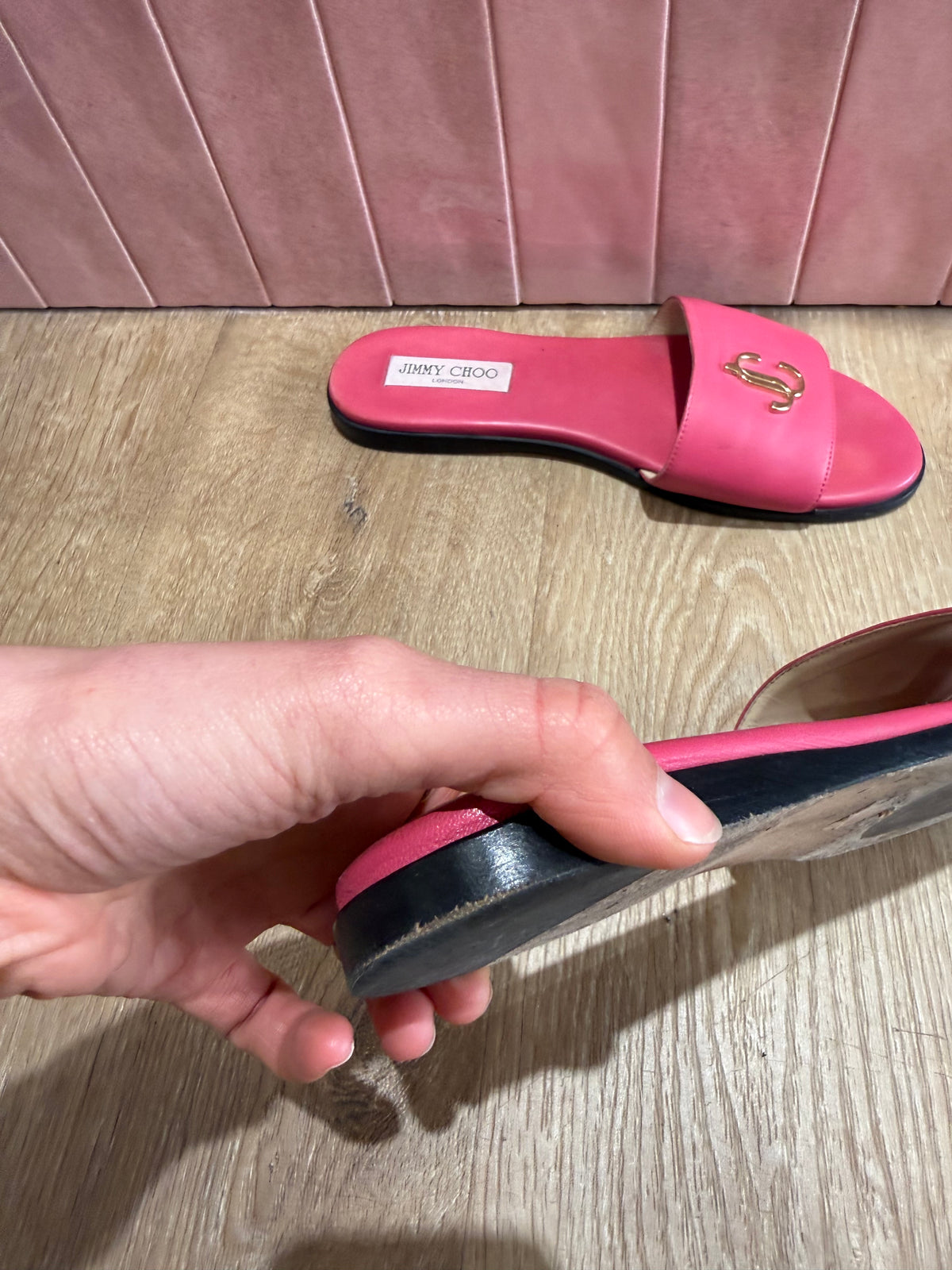 Mules - Jimmy Choo rose, T.39,5