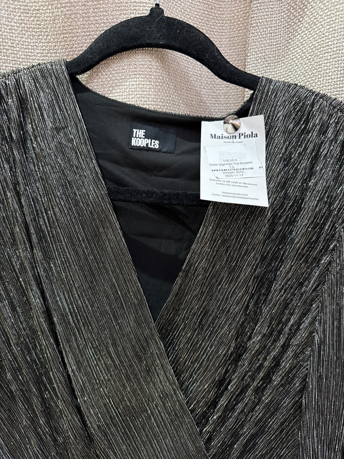 Robe argentée The Kooples T.S