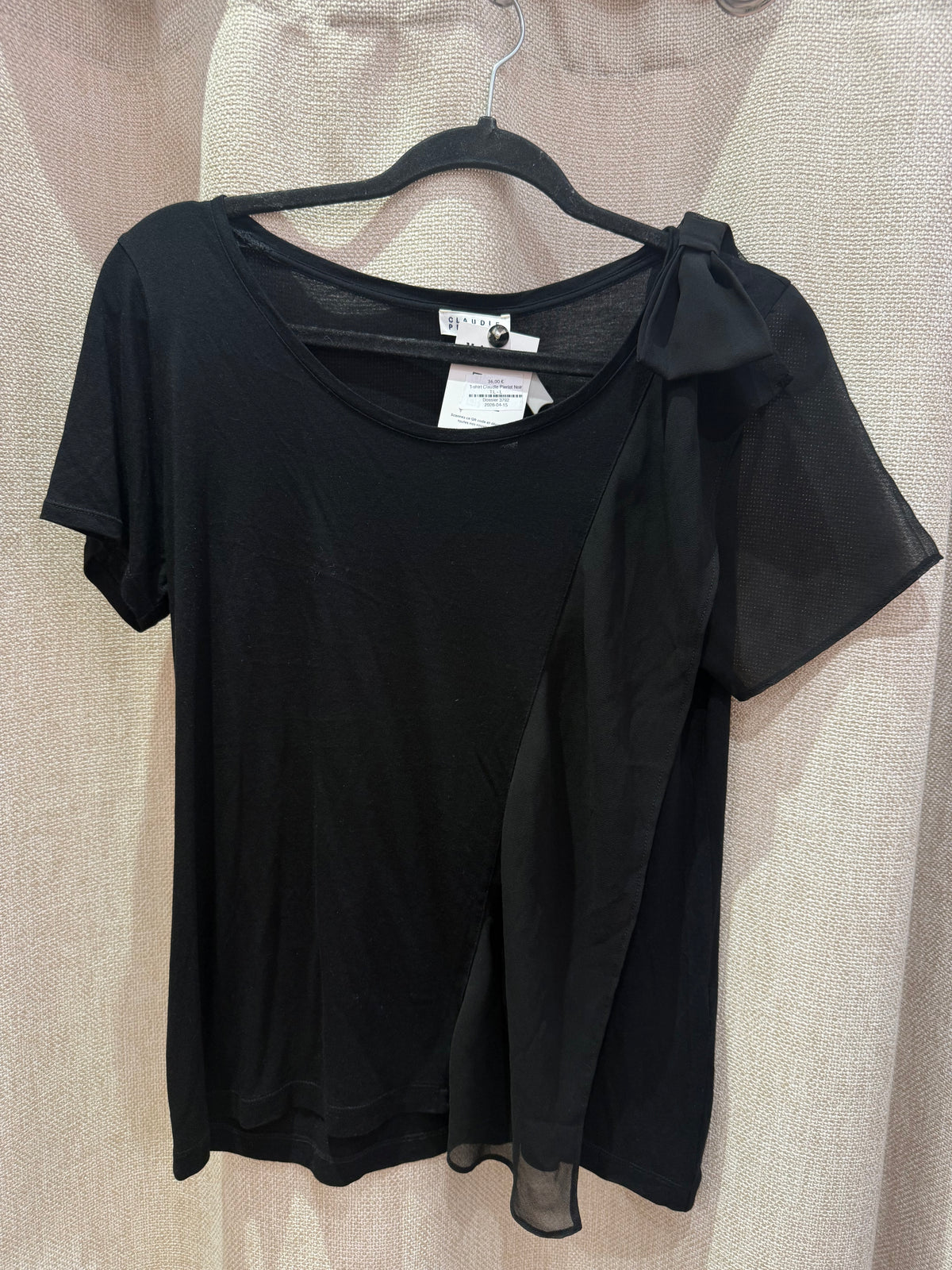 T-shirt Claudie Pierlot Noir T.L