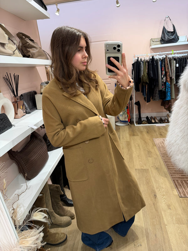 Manteau beige long · Fracomina · T.XS 11/10