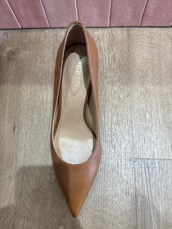 Escarpins Ralph Lauren Marron T.38