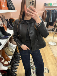 Veste en cuir Ba&sh T.S