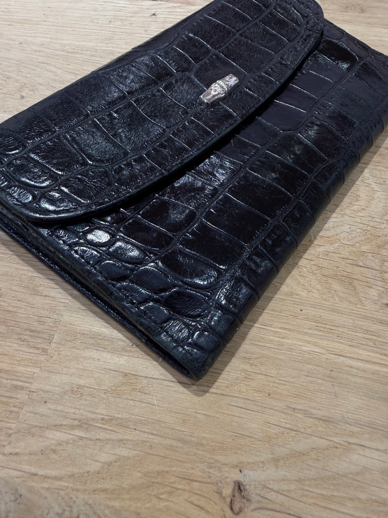 Portefeuille Longchamp noir vintage