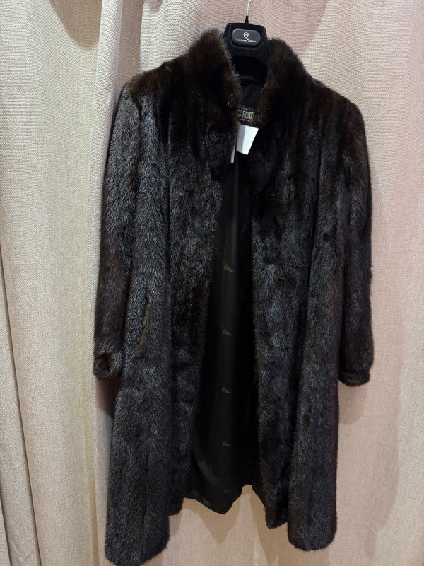 Manteau en vison marron T.S/M