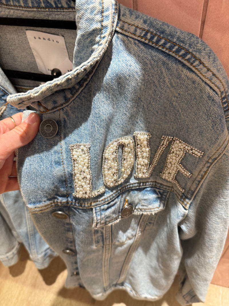 Veste en jean Sandro T.38