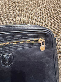 Pochette noire en cuir Céline 18/09