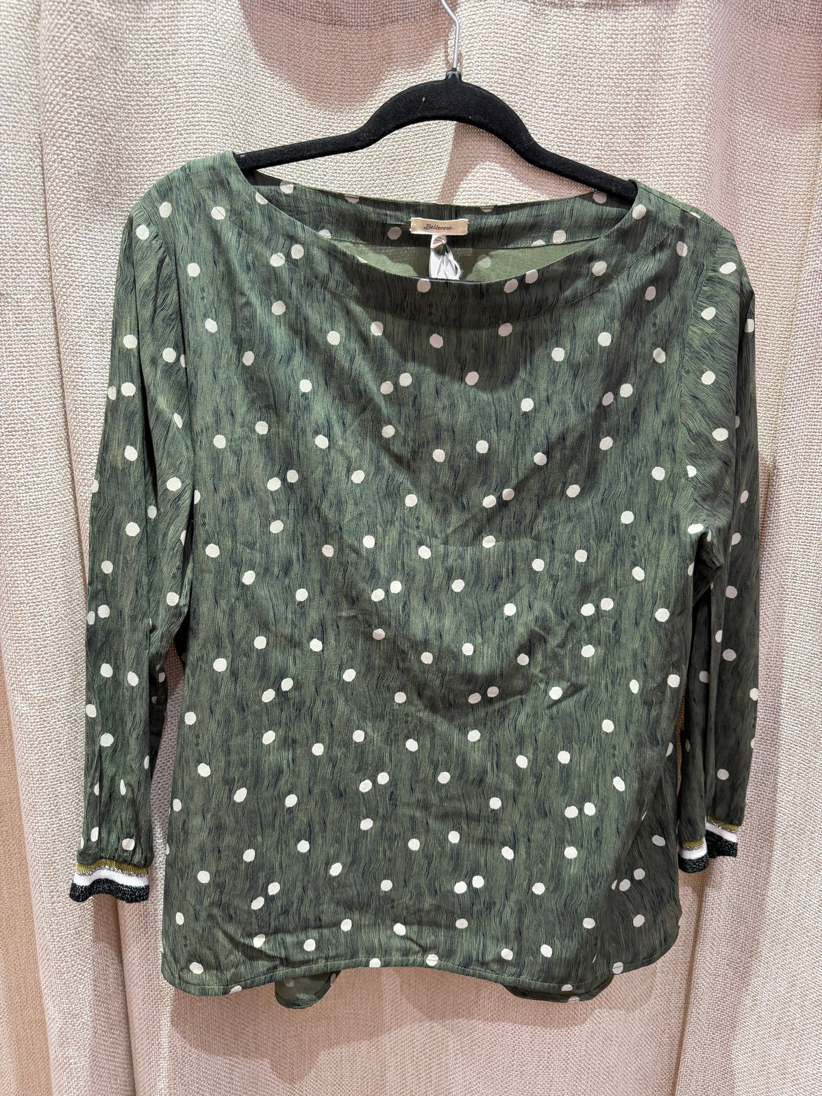 Bellerose Verte et pois T.L - Blouse 20/09