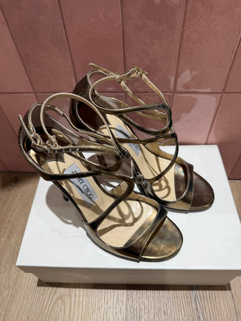 Sandales doré Jimmy choo T.37