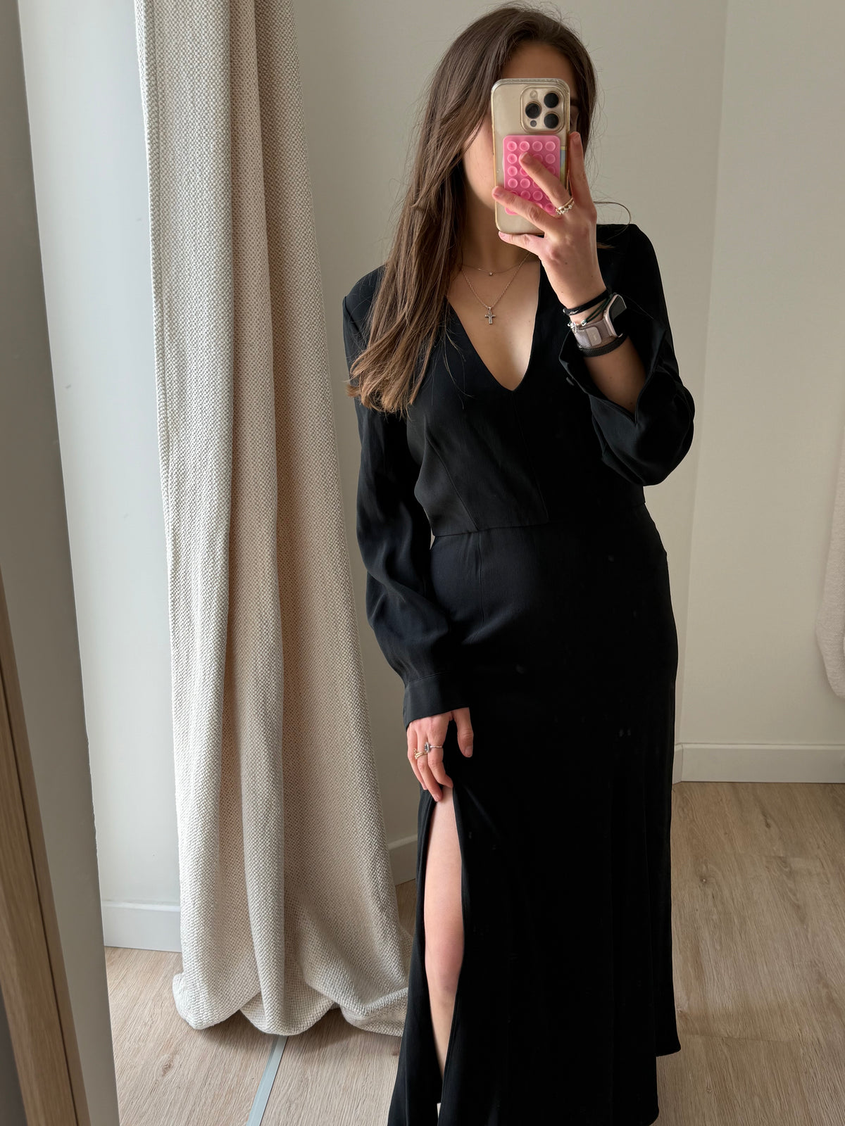 Robe longue Twinset noire T.M