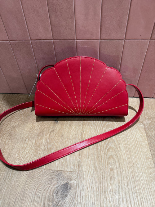 Sac Nat & Nin rouge cuir TU