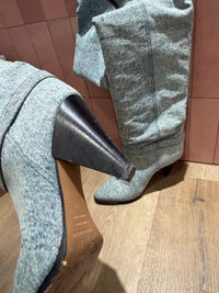 Bottes à talons en jean Isabel Marant T.39 15/09
