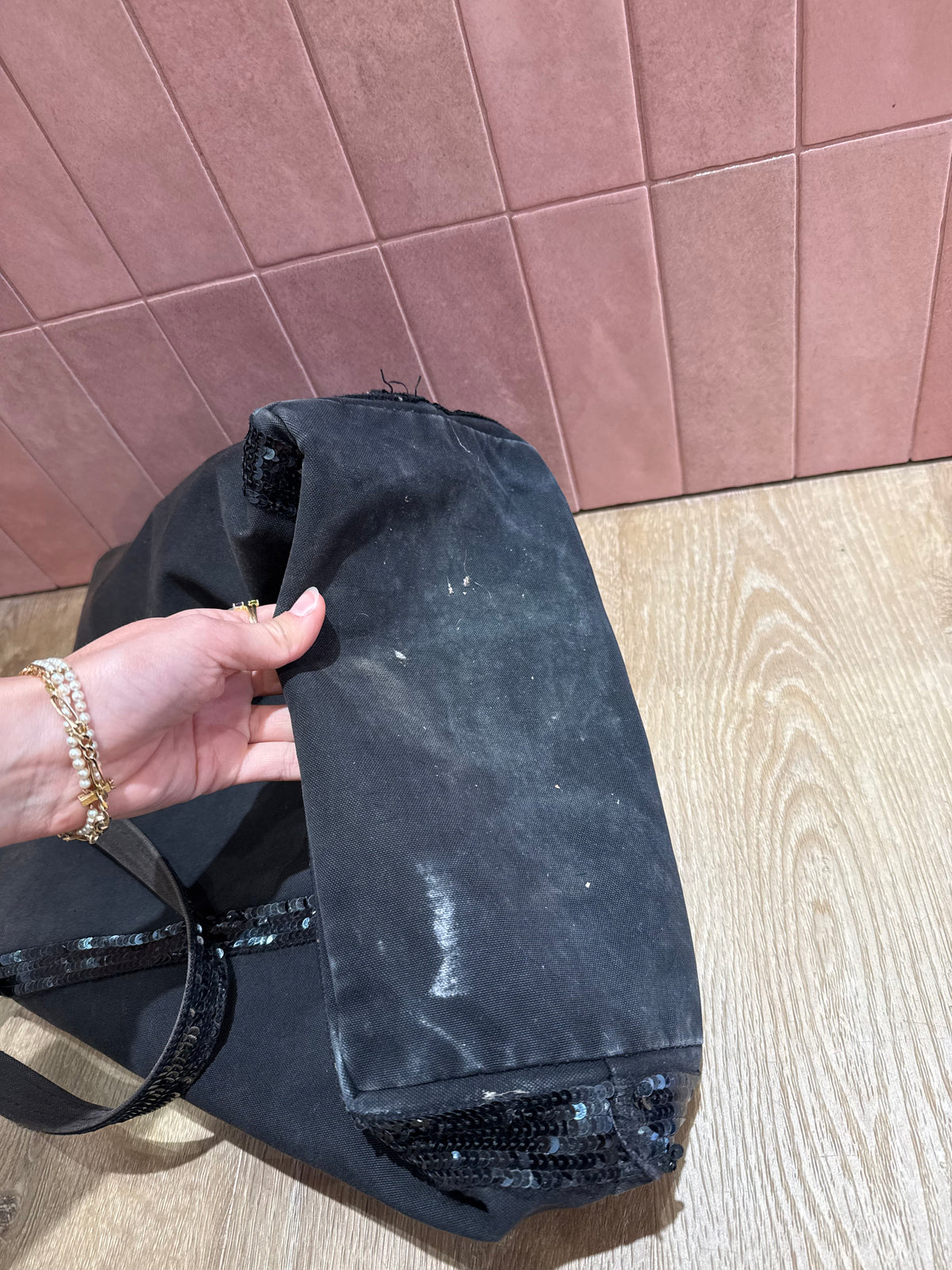 Sac cabas noir Vanessa