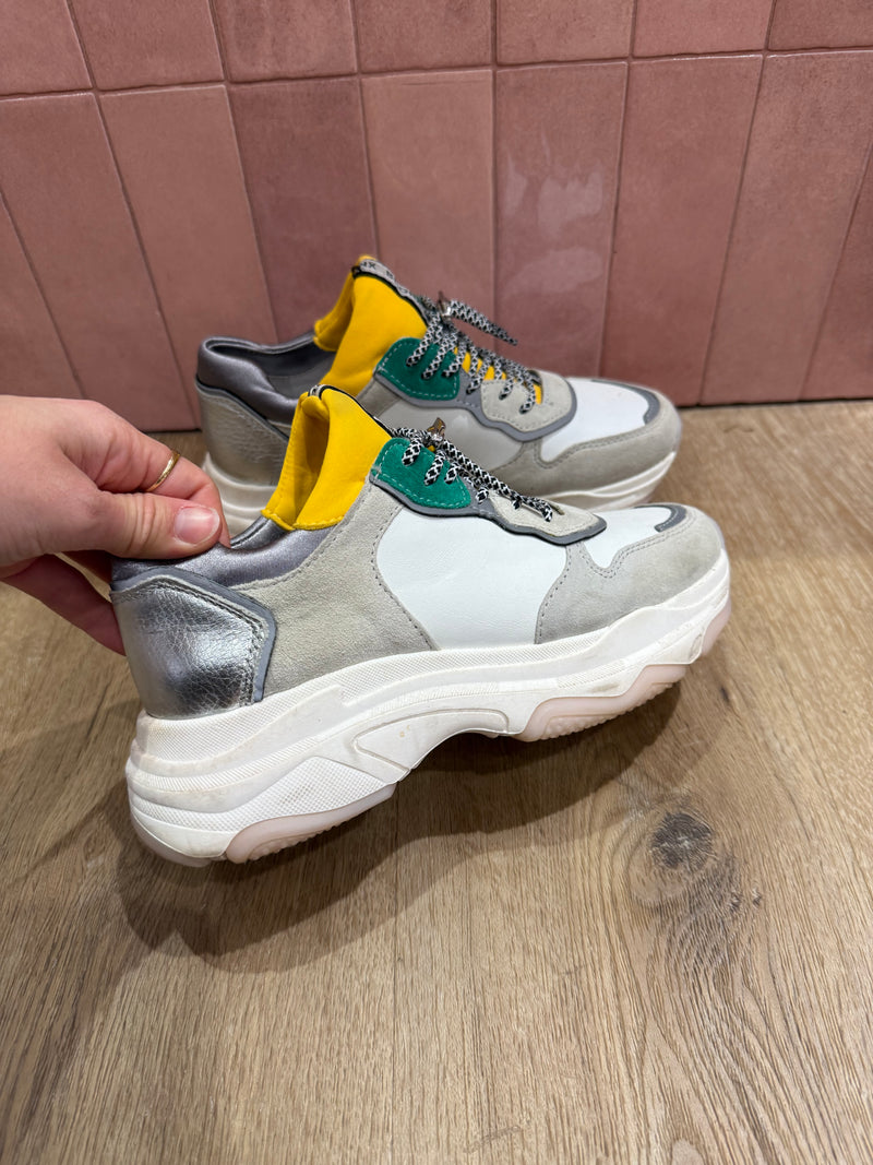 Baskets bronx gris & blanc — — T.38