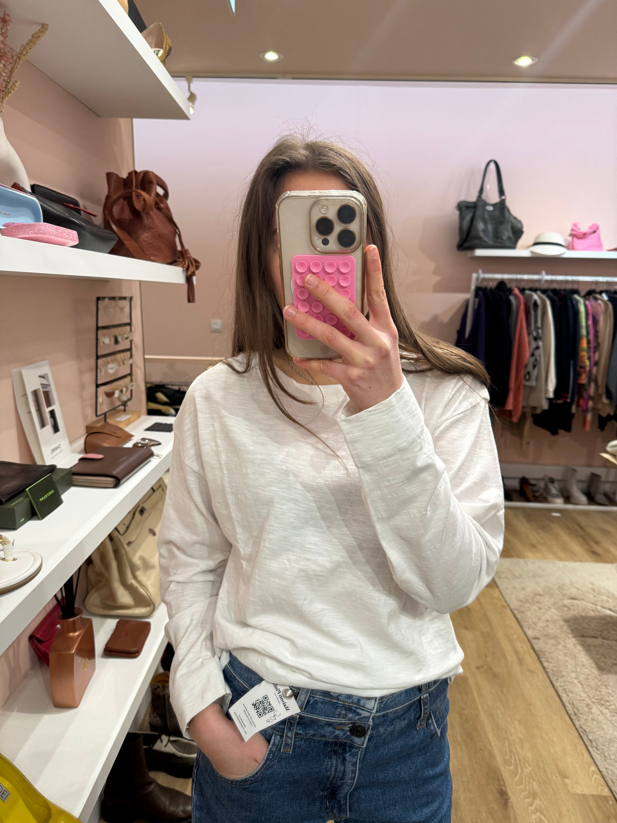 Top manches longues Yerse blanc T.M