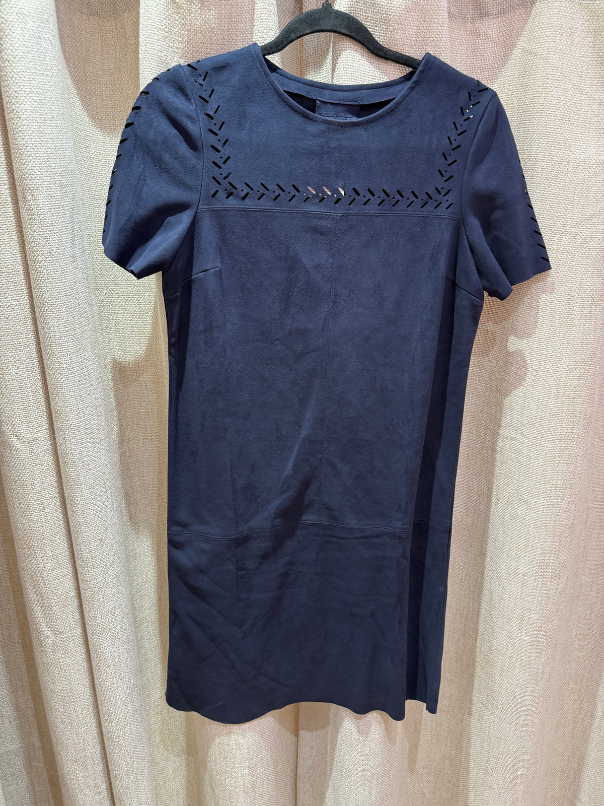 Robe bleu foncé droite promod taille S