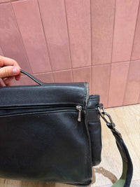 Sac Longchamp 08/08 cuir noir