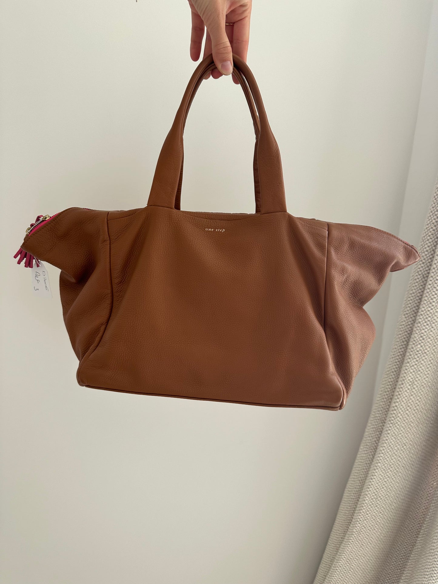 Sac One step camel cuir