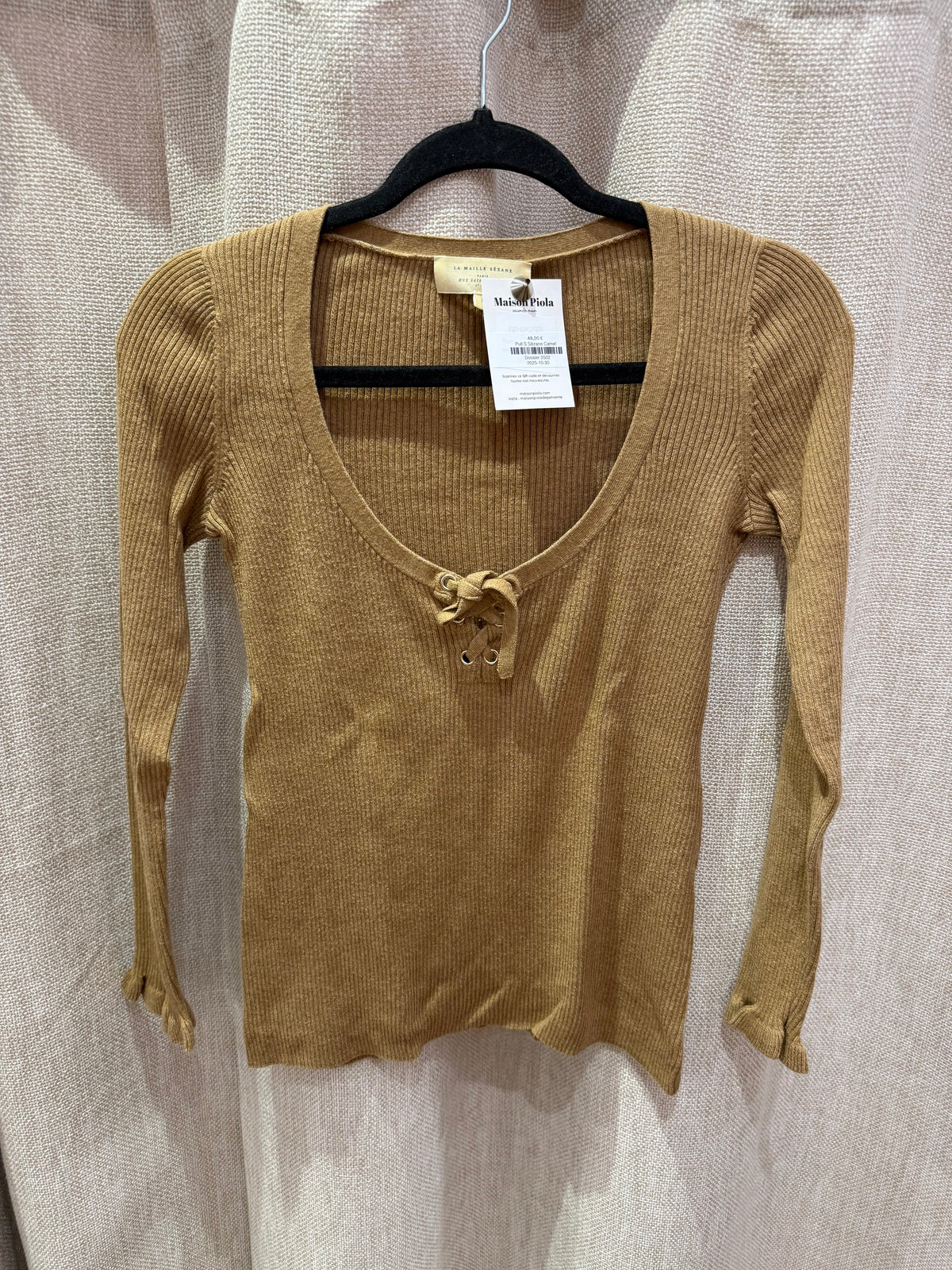 Pull S Sézane Camel