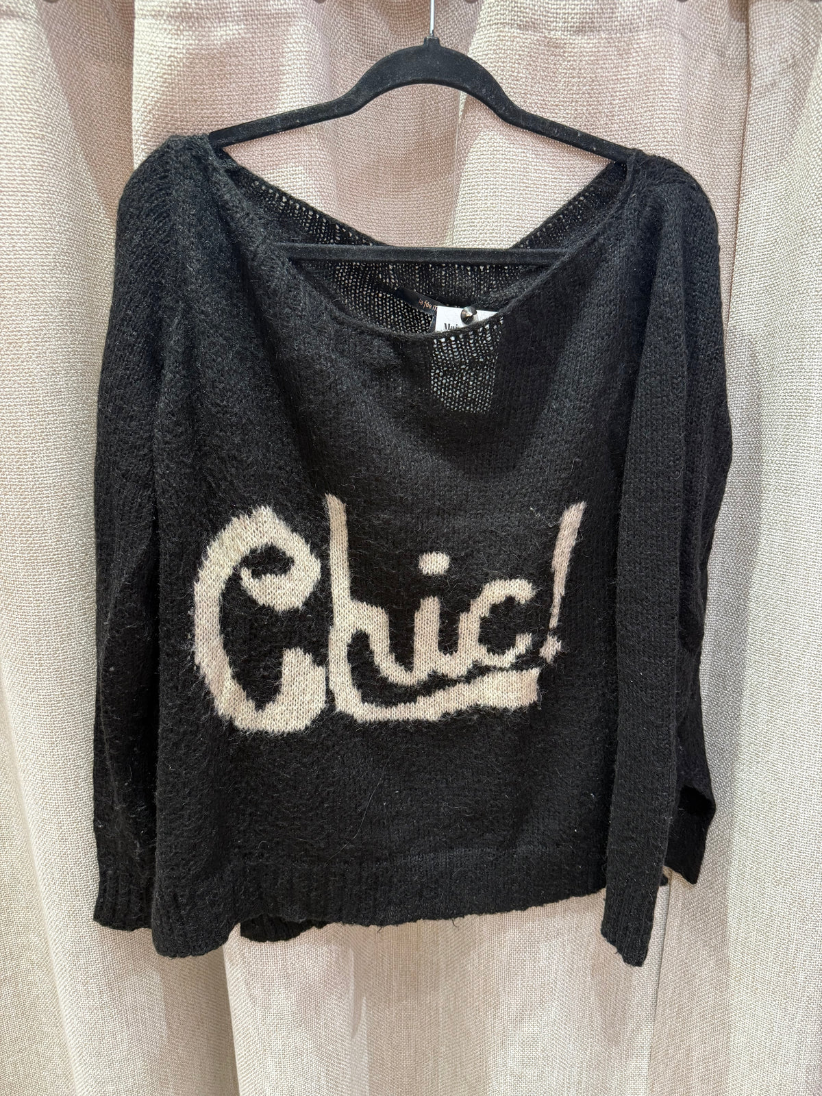 Pull noir La Fée Maraboutée T.L