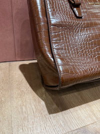 Sac marron croco Mac Douglas