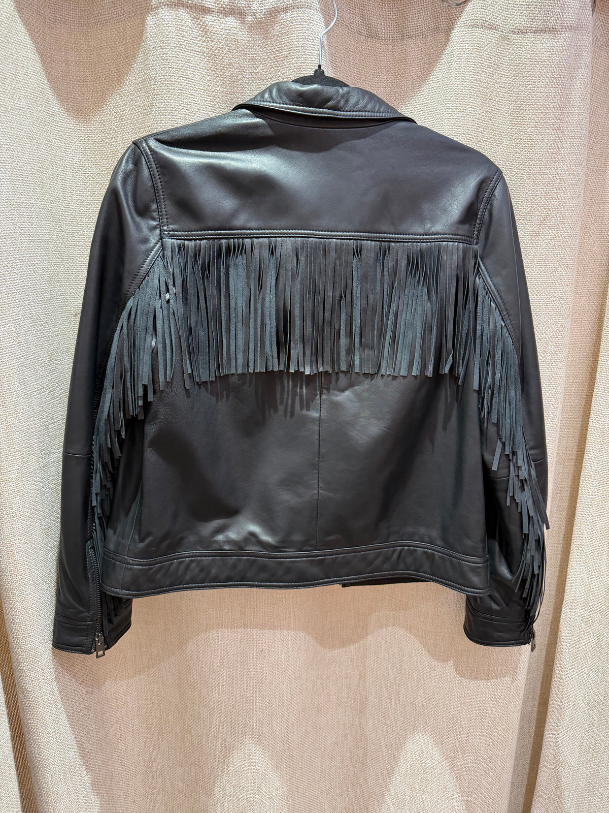 Veste en cuir Zadig & votlaire deluxe T.M 06/10