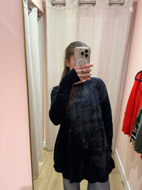 Pull bleu marine High Taille TM