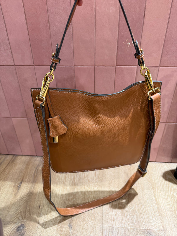 Sac bandoulière marron, détails dorés Mac Douglas 23/10
