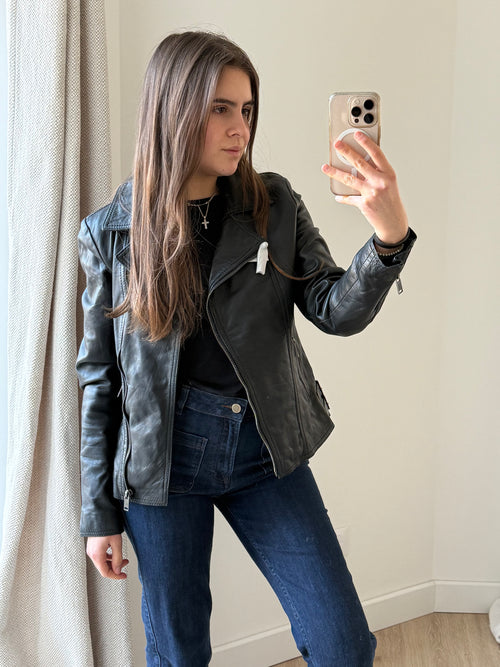 Veste perfecto en cuir T.m