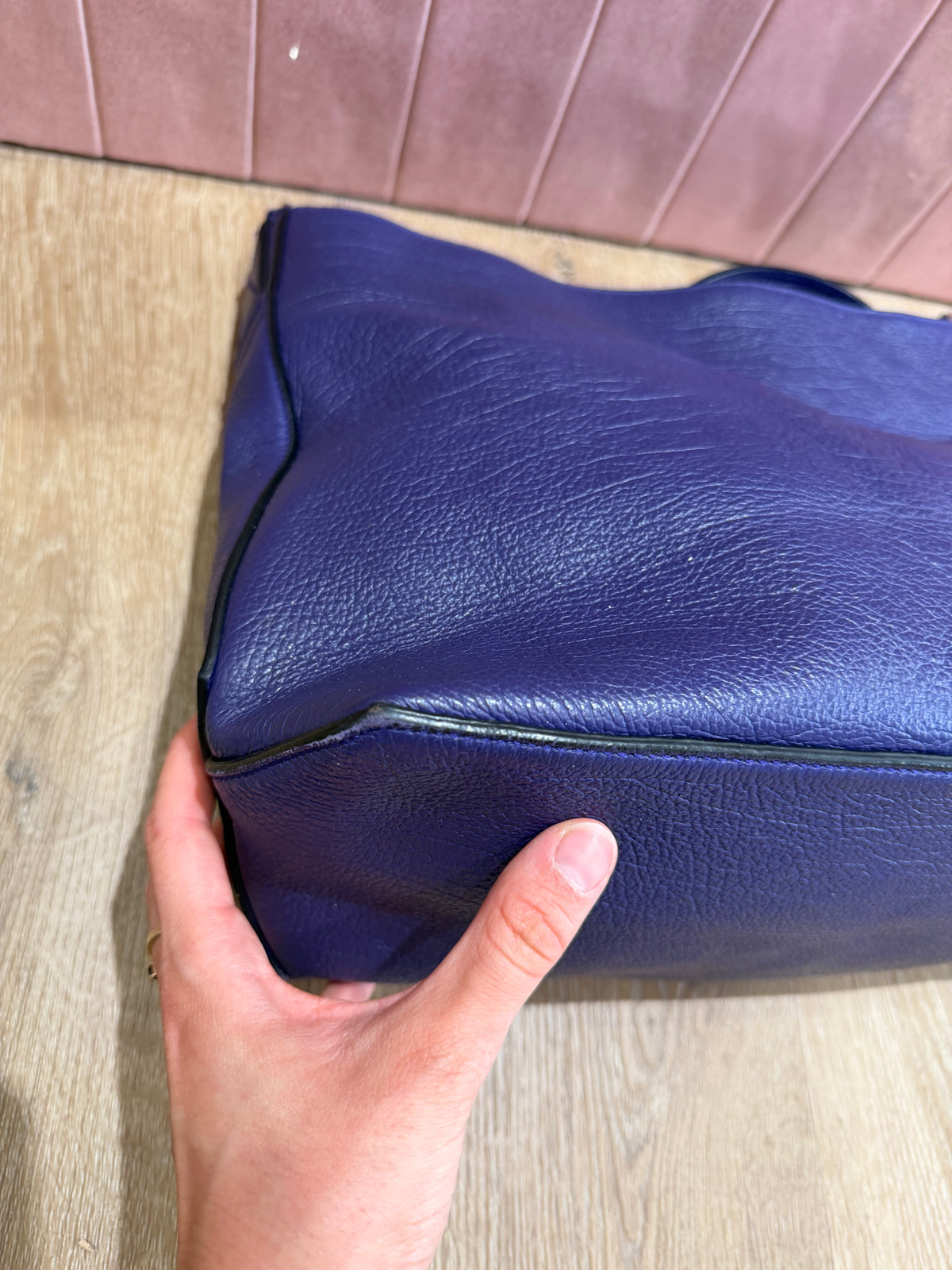 Sac lancel violet en cuir 07/08