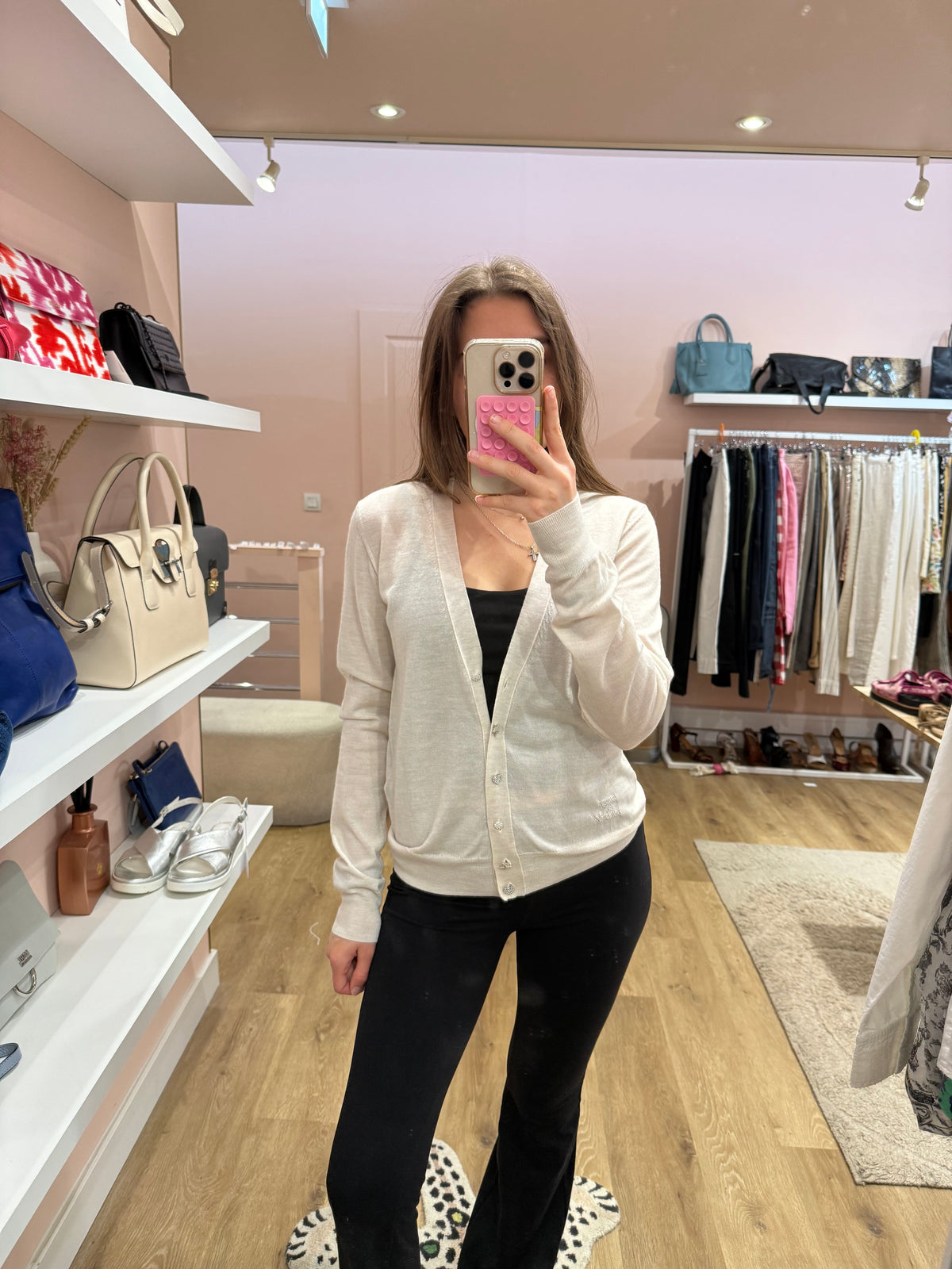 Gilet laine Zadig & Voltaire Blanc T.S 31/05