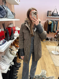 Doudoune IKKS kaki T.38