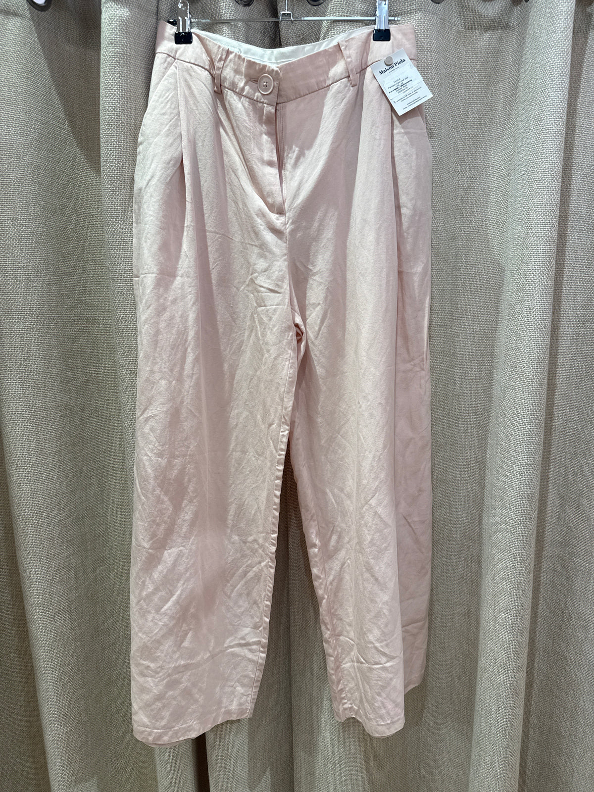 Pantalon Zara rose clair T.38