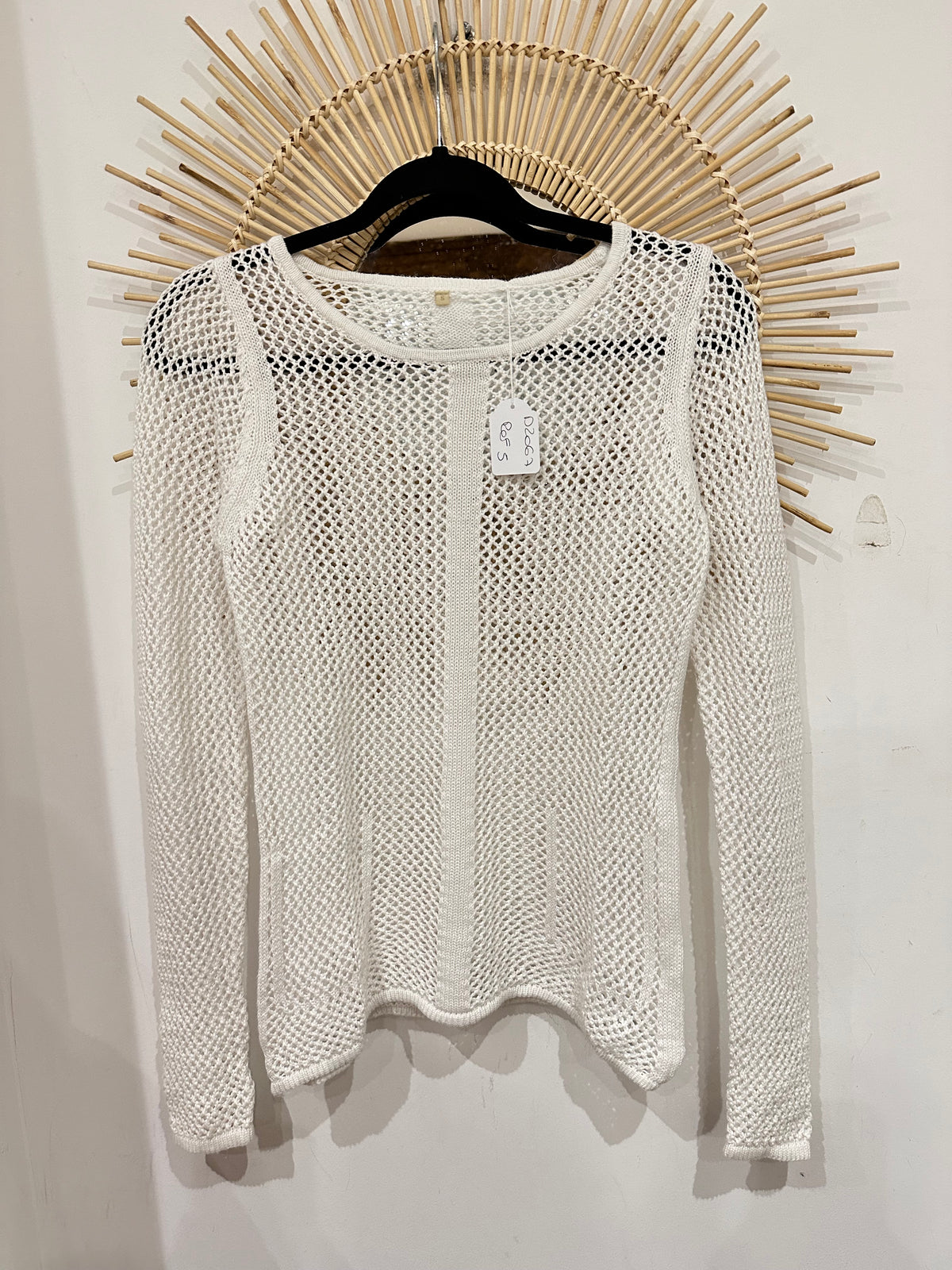 Top en crochet blanc T.S