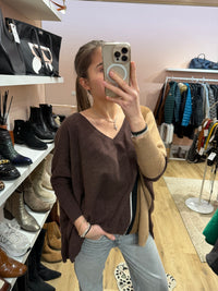 Kujten pull marron cachemire T.U