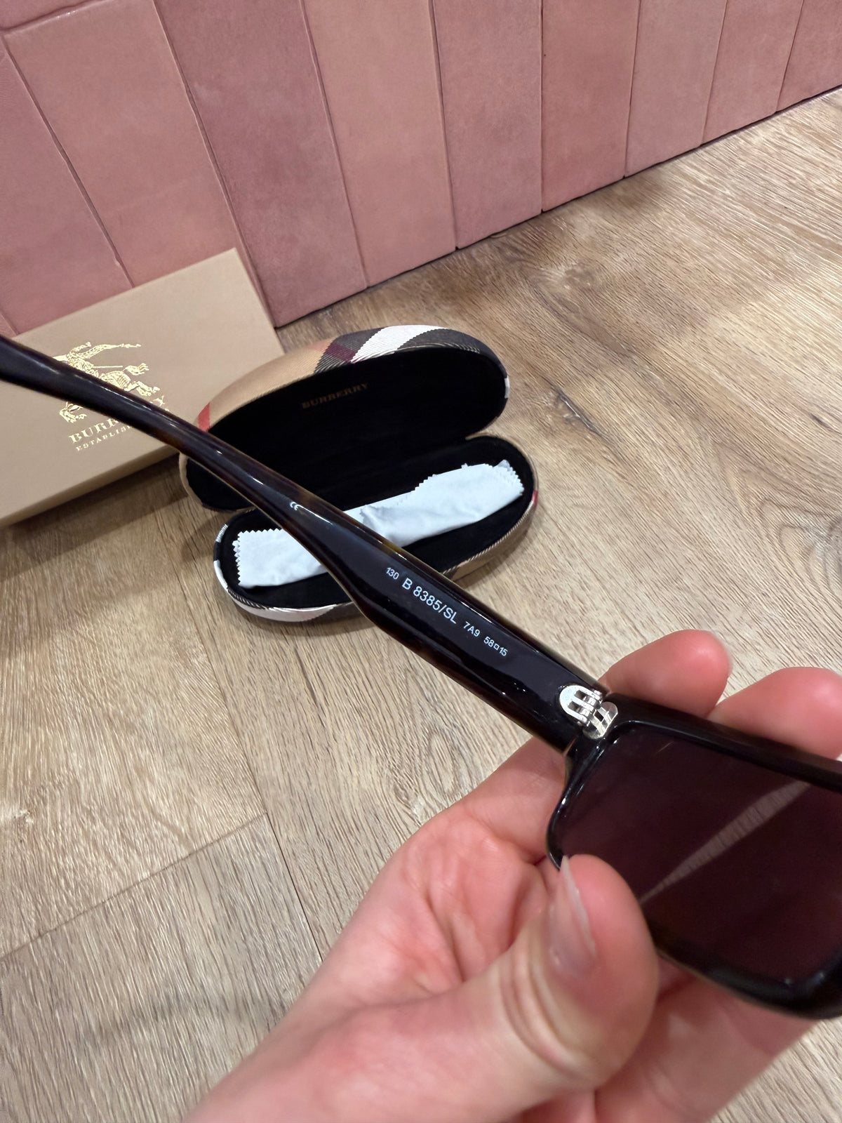 Lunettes Burberry Marron carreaux