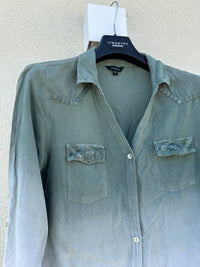 Chemise zamba verte t.42