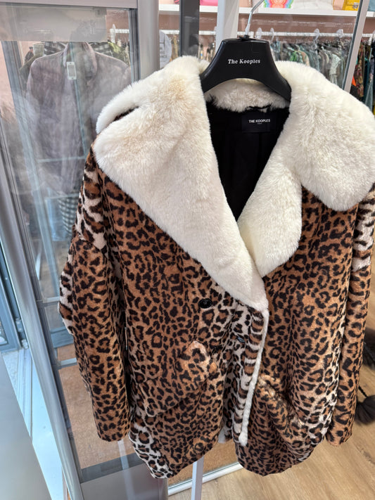 Veste Orange léopard The Kooples S