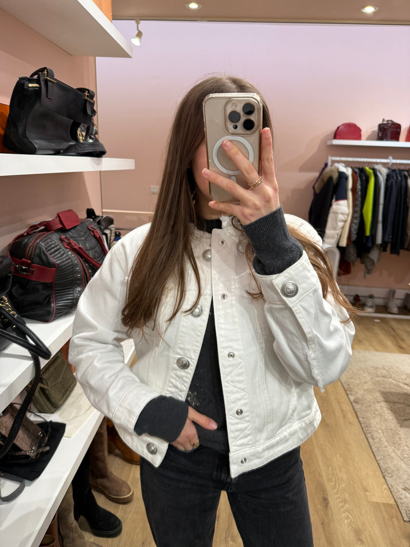 Veste blanche en jean Zadig & Voltaire T.S
