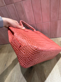 Sac rose Longchamp en cuir 07/08