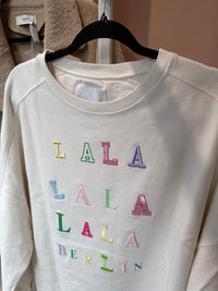 Sweat rose et vert en coton - Lala Berlin - T.M 27/08