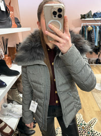 Veste grise plume Bomboogie T.M