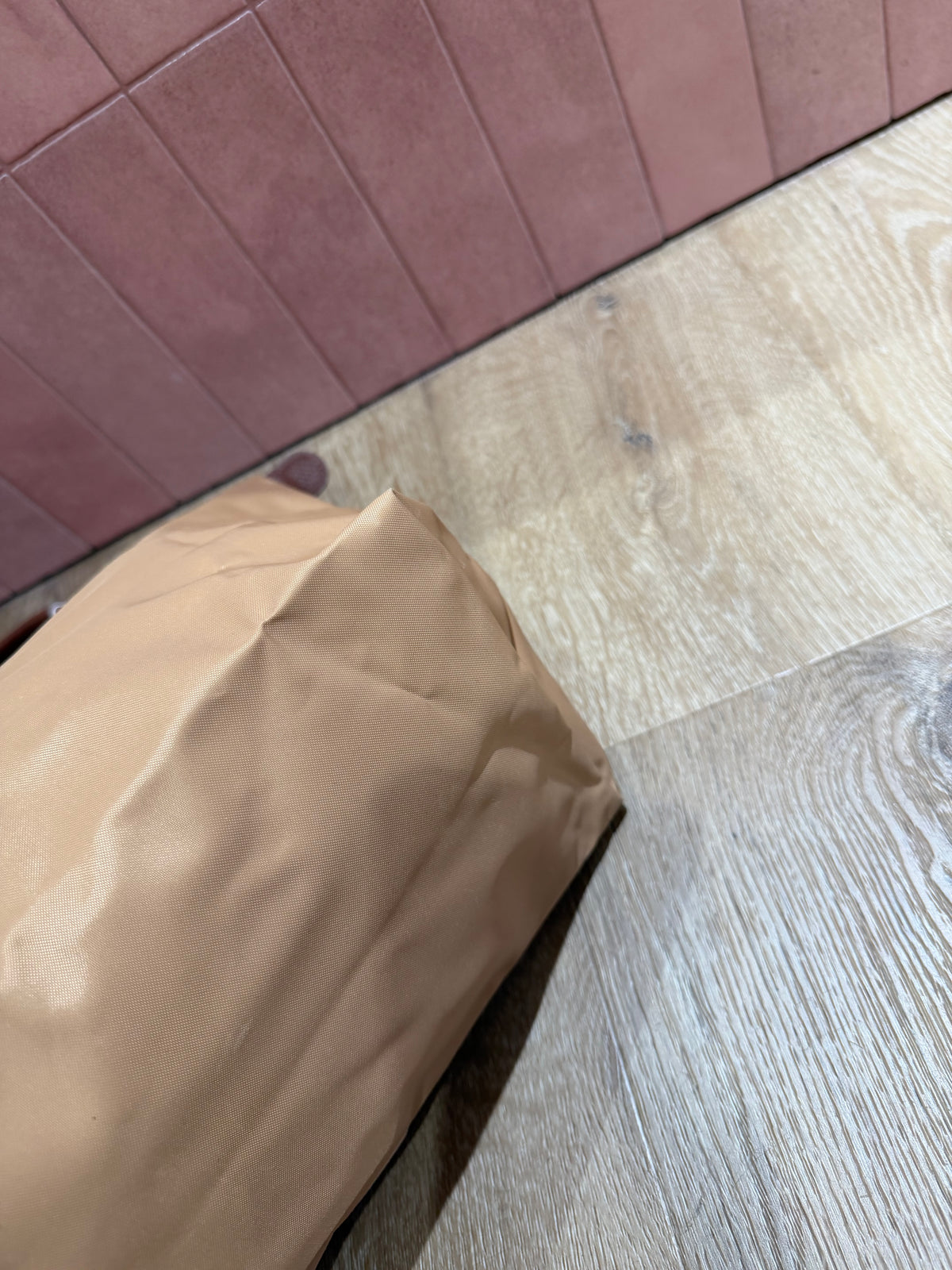 Sac Pliage camel en toile Longchamp T.U 05/09
