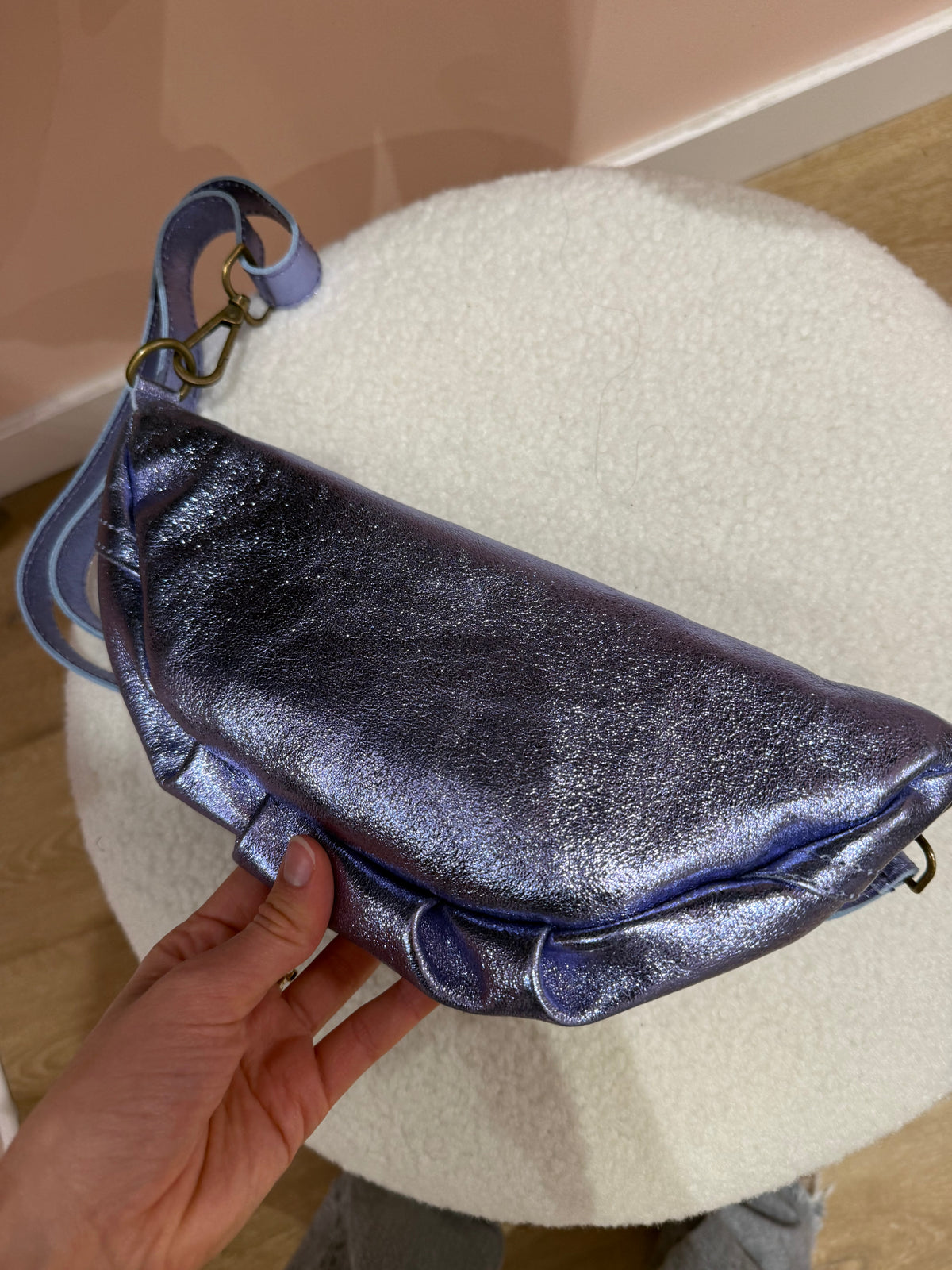 Doris - Violet - Banane violette cuir - T.TU