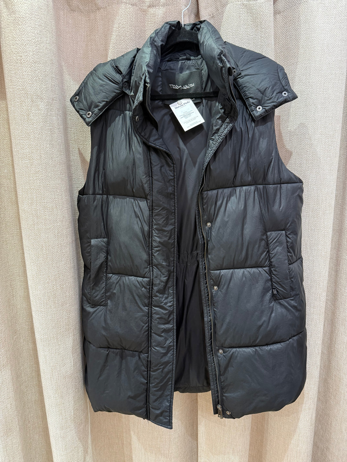 Veste sans manches noire Teddy Smith T.S