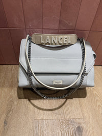 Sac lancel + dustbag cuir bleu ciel et beige