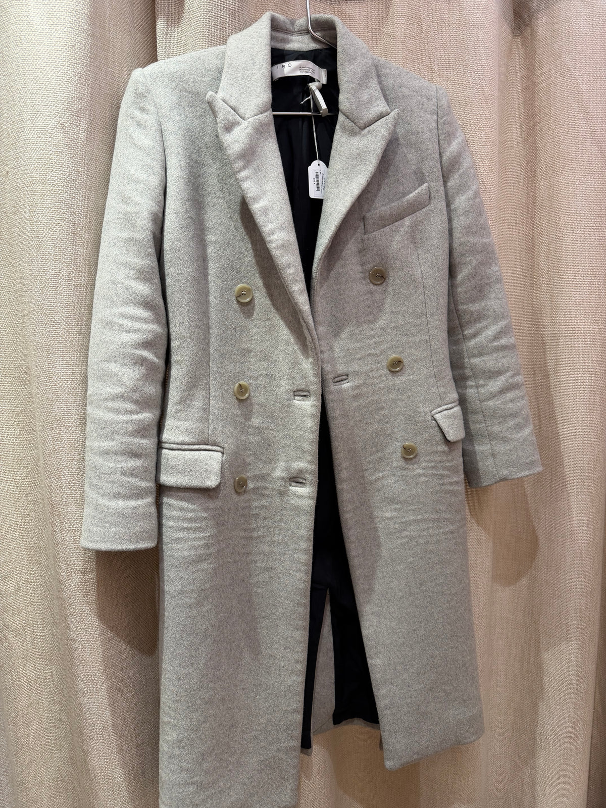 Manteau long gris Iro T.34 05/09