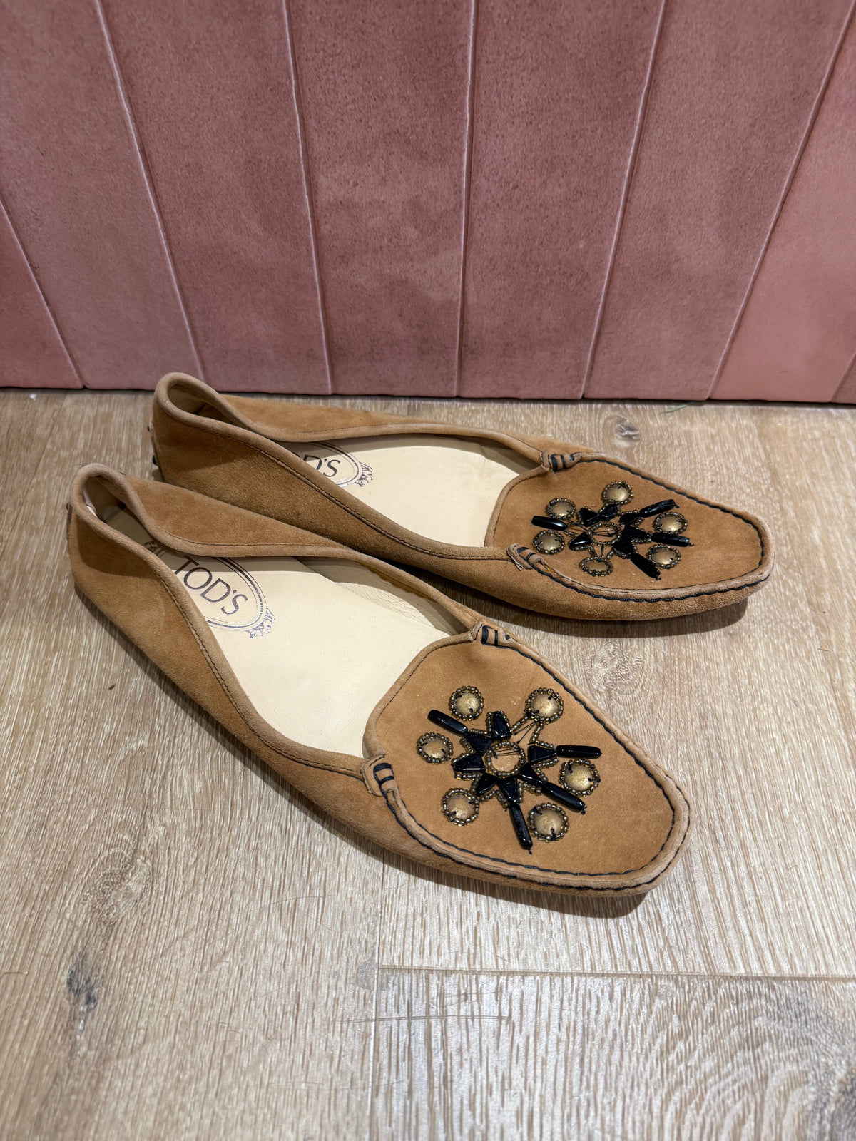 Mocassins Tods Daim marron T.40 09/06