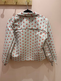 Veste matelassée Mosh Mosh beige et rouge T.38